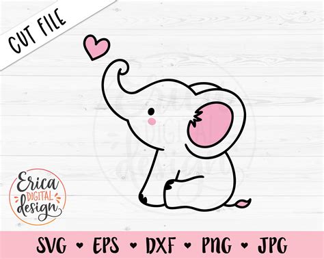 Download 794+ Elephant Heart SVG Cut Images